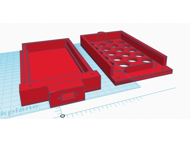 xt60 panel binmek 8x paralel 18650 durum kılıf Kulp destek wark10wheel 3D print model - Mito3D