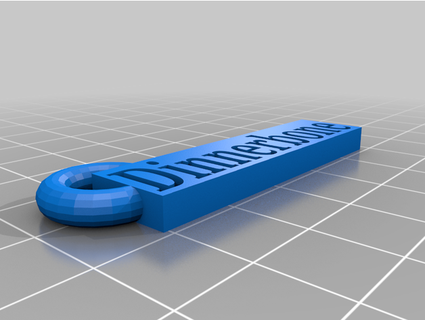 yemek kemiği isim etiketi benzaprint 3d print model - Mito3D