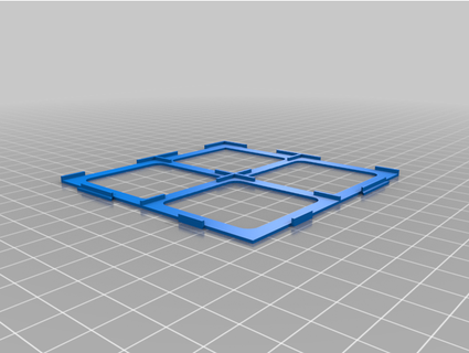 carcassonne tile grid 2x2 unofficiallydan 3d print model - Mito3D