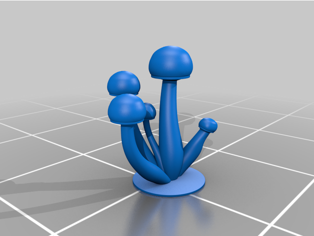 psilocibo cubensis Magia cogumelo trevorismo 3D print model - Mito3D