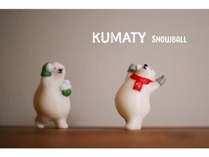 kumaty polar bear snowball fight takman29 3d print model - Mito3D