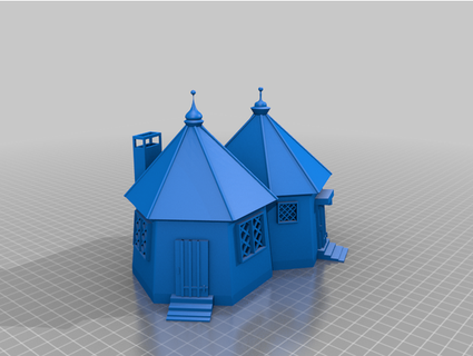 house inspired hagrid's huts harry potter series zsashen 3d print model - Mito3D
