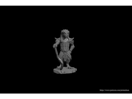 dragonborn lizardfolk warriors printedsun 3d print model - Mito3D