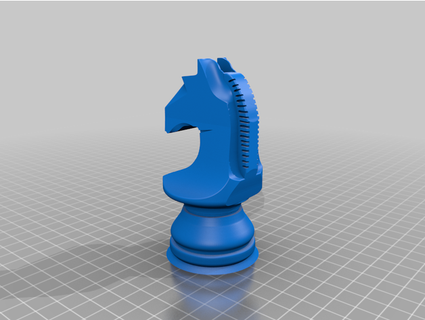 mondo campionato scacchi cavaliere dracvar 3d print model - Mito3D