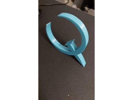 quake logo jejprochyjaplace 3d print model - Mito3D