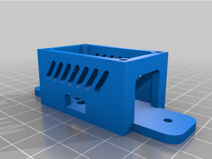quinled-data-booster wall mount case thehangarrc 3d print model - Mito3D