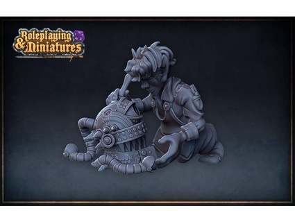 gnomo inventor roleplayingminiatures 3d print model - Mito3D