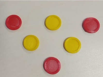4 row - token 4 gewinnt - spielsteine worti2  3d print model - Mito3D