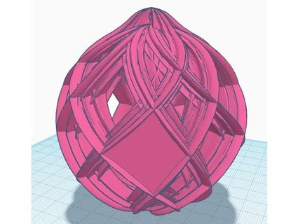kaleidoscope christmas ball faces onack 3d print model - Mito3D