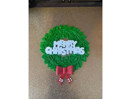 christmas wreath 2021 chrismoylan 3d print model - Mito3D