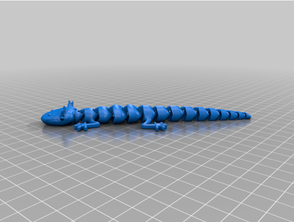 articulé axolotl Laboratoires Wheatley 3d print model - Mito3D