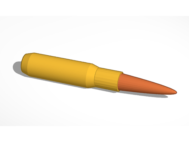 50 cal bullet model alfonsosignorini 3D print model - Mito3D