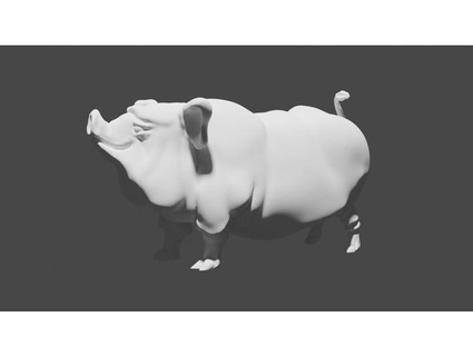 pig turelpld 3d print model - Mito3D