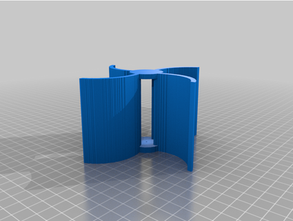 Vertikale Wind Turbine Remix 1 Freddything 3d print model - Mito3D