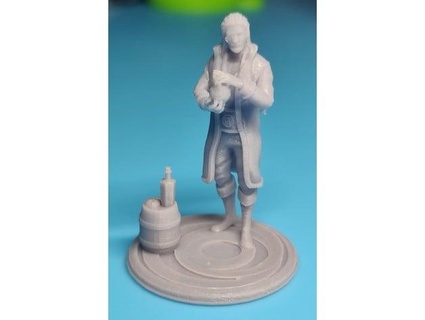 planejador humano feiticeiro bardo miniatura masculino micahfk 3d print model - Mito3D