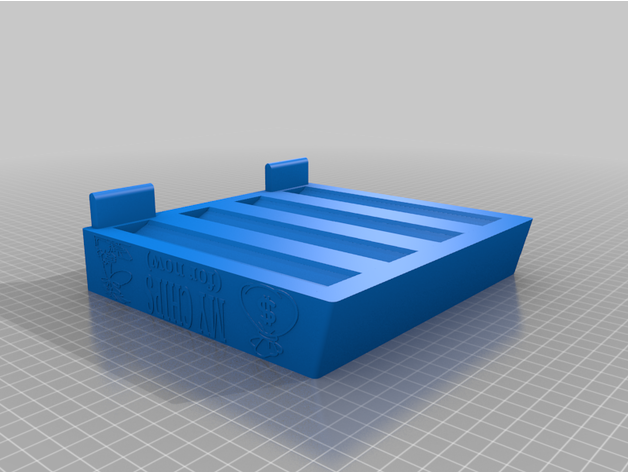 pôquer lasca bandeja empilhável Customizável rook212 3D print model - Mito3D