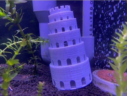 aquarium decoration -tower- kiwamu 3d print model - Mito3D