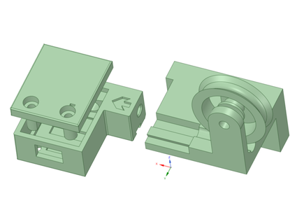 ender 3 filament roller guide runout sensor benebrady 3d print model - Mito3D