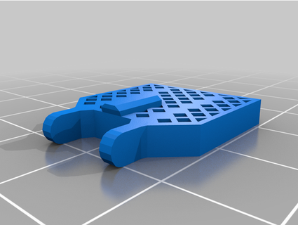 halcón 9 perforable cuadrícula aleta impresión presupuesto 3d print model - Mito3D