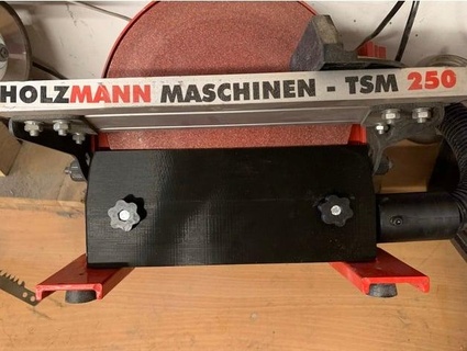absaugung Tellerschleifer succion ponceuse disque tsm250 m3 manti maker man 3d print model - Mito3D