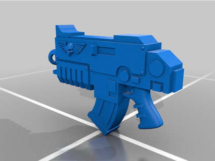 space marine bolter happychippy3 3d print model - Mito3D