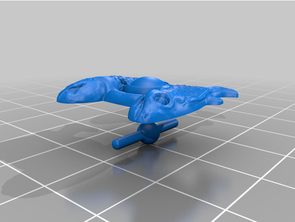 fish shaped manşet bağlantı pcn3dprinting 3d print model - Mito3D