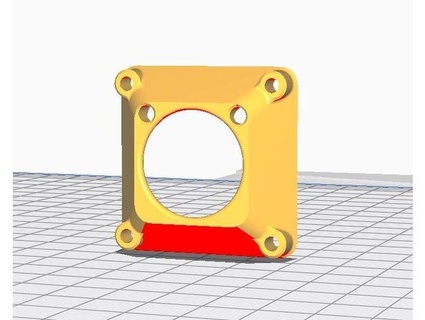 mosquito hotend fan adapter 25mm 40mm okino 3d print model - Mito3D
