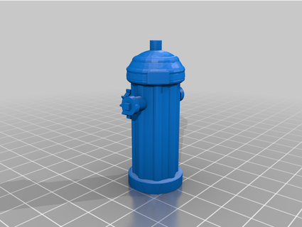 Miniatur Wasser Post treffen 3d print model - Mito3D