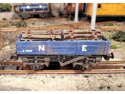 low-sided railway wagon houghmagandie 3d print model - Mito3D