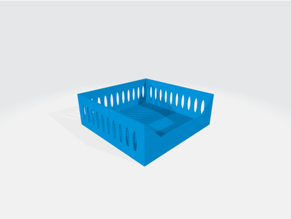 ender 3 tool tray drawer - reduced material version mustardbun 3d print model - Mito3D