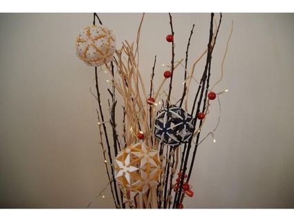 festlich Harmonie polyedrisch Weihnachten Ornamente Leereblase 3d print model - Mito3D