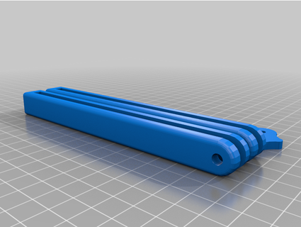 butterfly knife trainer squid triton balisong smuf 3d print model - Mito3D