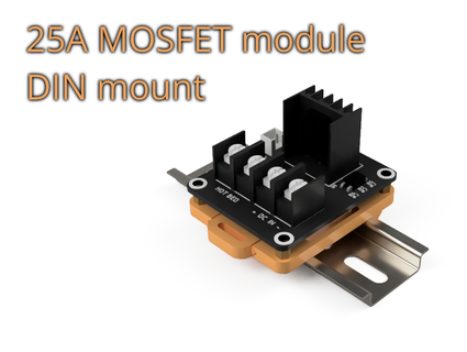 25a Mosfet Modul Lärm Schiene montieren kaosuneko 3d print model - Mito3D
