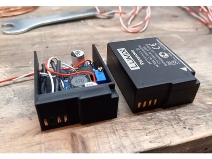 panasonic lumix battery dummy dc adapter blc12e pipsn4k 3d print model - Mito3D