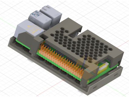 raspi 4 akıllı klips durum kılıf linuxpaul 3d print model - Mito3D