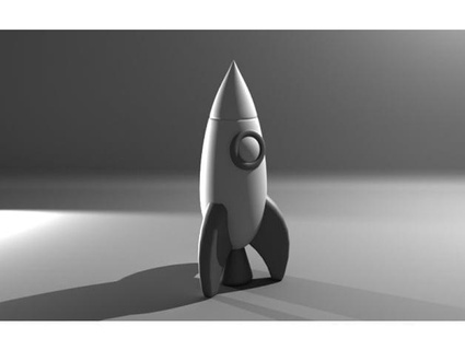 simple rocket ianovir 3d print model - Mito3D