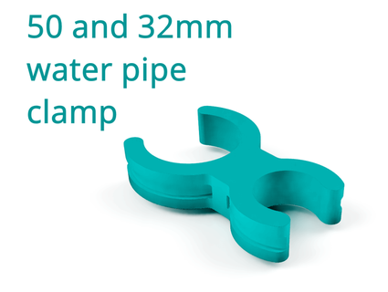 50 32mm Wasser Rohr montieren Klemme kaosuneko 3d print model - Mito3D