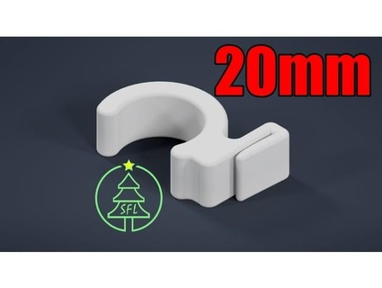 20mm pvc Rohr Laibung trimmen Clip Phönix 3d print model - Mito3D