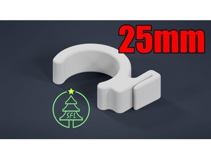 25mm pvc Rohr Laibung trimmen Clip Phönix 3d print model - Mito3D