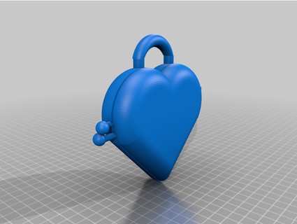 heart locket charolrf 3d print model - Mito3D