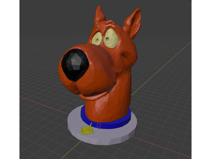 Scooby doo büst mmu kumy 3d print model - Mito3D