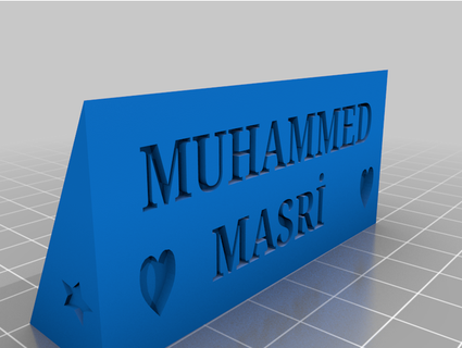Muhammed masri muhammedmasri 3d print model - Mito3D