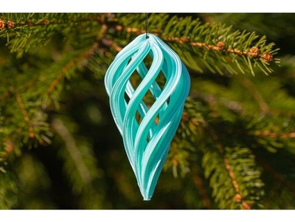 spirale lacrima Natale ornamento dazus 3d print model - Mito3D