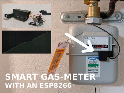 gas meter - receive magnetic pulses esp8266 makermeik 3d print model - Mito3D