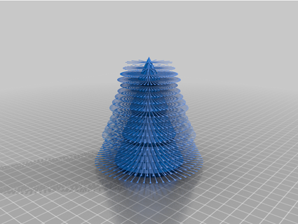 simplify3d holiday tree 3d print model - Mito3D