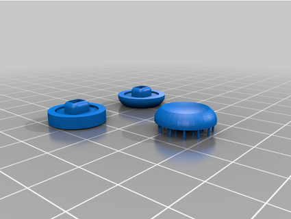 retroid pocket 2 right stick caps liquiddivide 3d print model - Mito3D