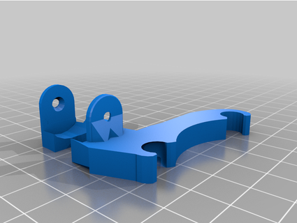 cable chain mount x carriage - ender 3 rilcoresearch 3d print model - Mito3D