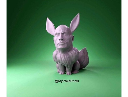 Kaya Eevee pokemon eeveelution parmak izlerim 3d print model - Mito3D