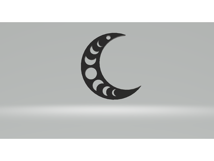 mezzaluna Luna fasi silverxrevlis 3d print model - Mito3D