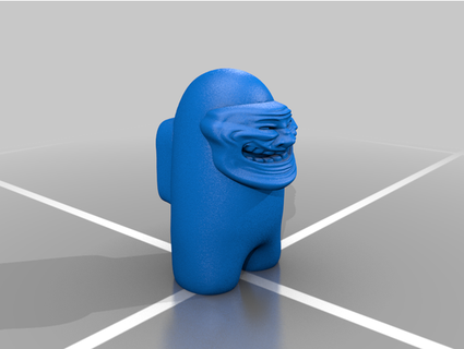 arasında us Troll Face Trocko canavarı 3d print model - Mito3D
